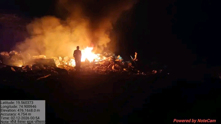 You are currently viewing नेवासा बुद्रुक येथे अवैध वाळू उपशावर महसूल विभागाची मोठी कारवाई; तब्बल २८ लाखांचे ७० तराफे आगीच्या भक्ष्यस्थानी !